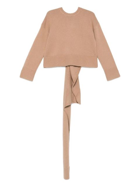 Simkhai scarf-detail sweater - Brown - zdjęcie produktu nr 1