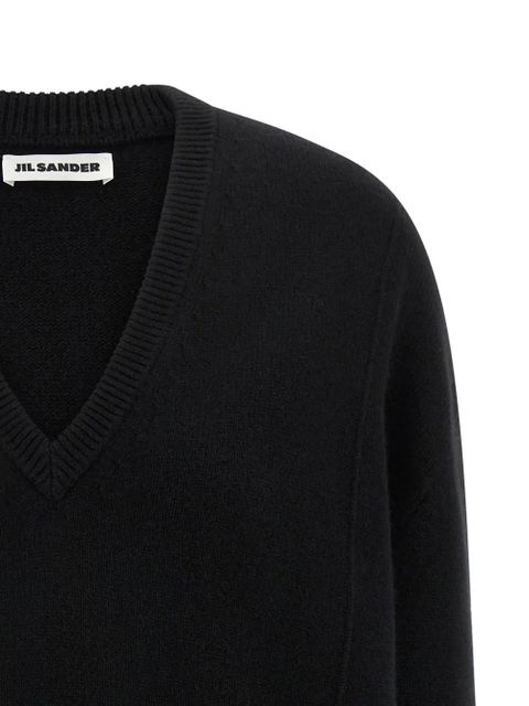 Jil Sander V-neck sweater - Black