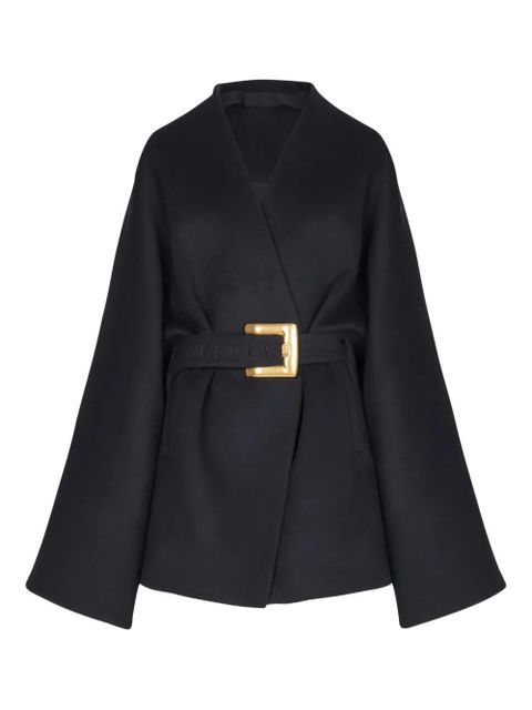 Balmain belted wrap coat - Black - zdjęcie produktu nr 1