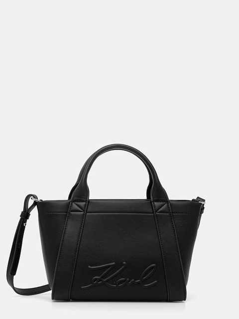 Karl Lagerfeld torebka crossbody damska z imitacji zamszu K/VILLE - zdjęcie produktu nr 1