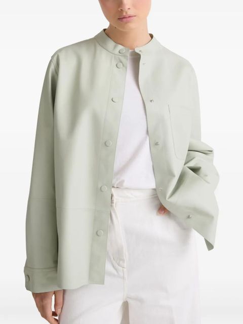 Yves Salomon leather overshirt - Green - zdjęcie produktu nr 2