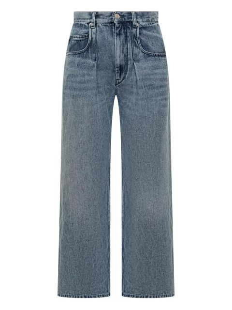 ISABEL MARANT pleated wide-leg trousers - Blue - zdjęcie produktu nr 1