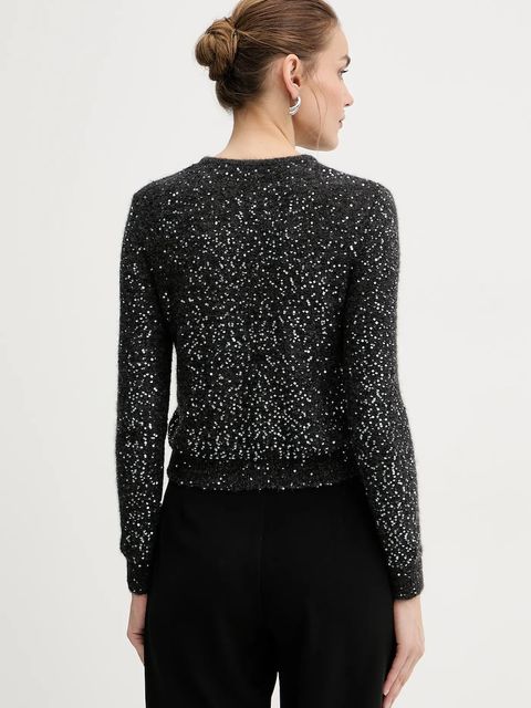 Marella kardigan z dodatkiem wełny damski kolor szary lekki 2523346152200 - zdjęcie produktu nr 2