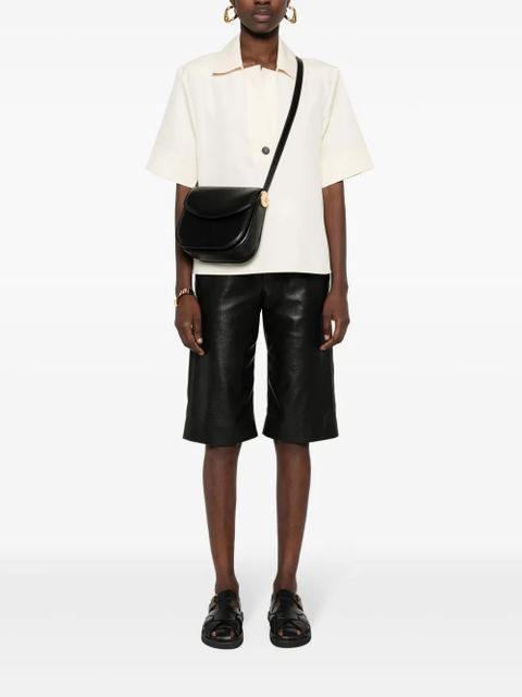 Jil Sander medium Coin leather bag - Black