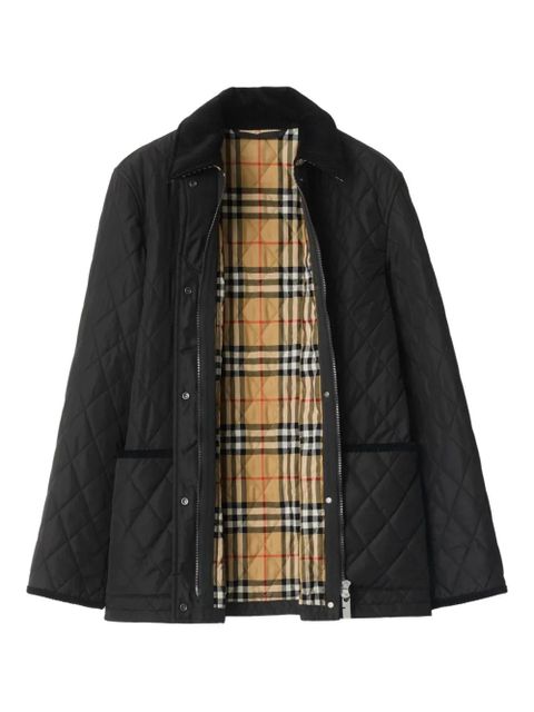 Burberry matelassé jacket - Black