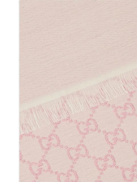 Gucci GG Supreme reversible scarf - Pink - zdjęcie produktu nr 2