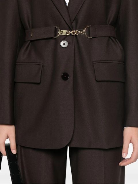 Maje belted blazer - Brown