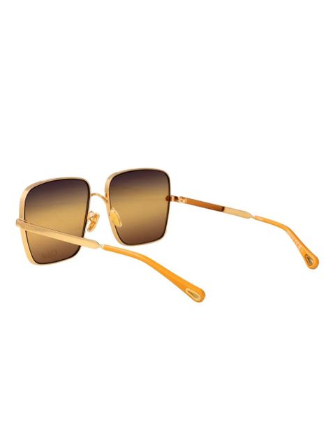 Chloé Eyewear square frame sunglasses - Gold