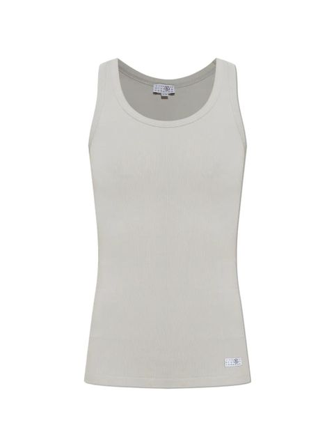 MM6 Maison Margiela ribbed top - Neutrals - zdjęcie produktu nr 1