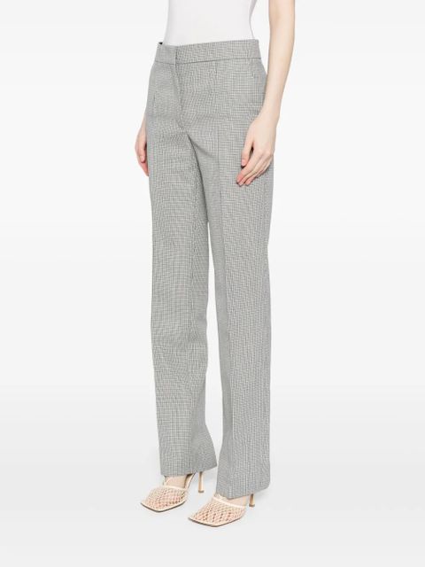 Jil Sander checked trousers - Grey