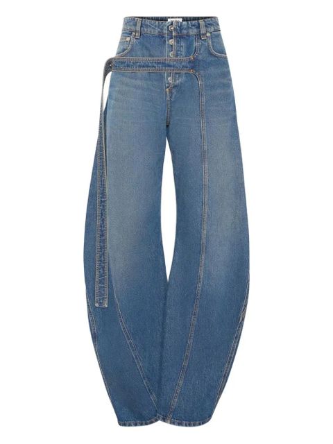 Jean Paul Gaultier panelled belted jeans - Blue - zdjęcie produktu nr 1