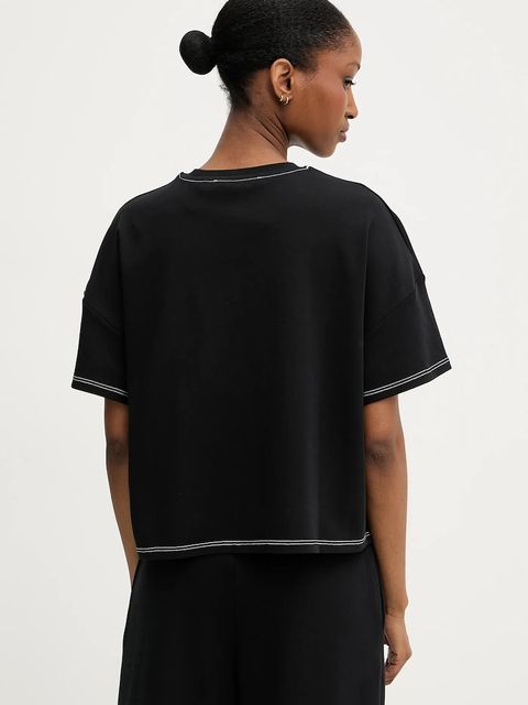 Karl Lagerfeld t-shirt bawełniany damski kolor czarny A3W17019 - zdjęcie produktu nr 2