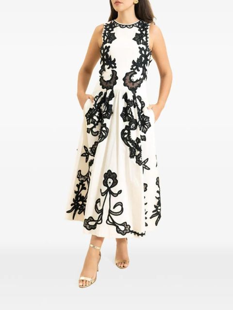 Ulla Johnson embroidered midi dress - White - zdjęcie produktu nr 1