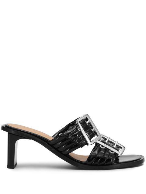 GANNI belted buckled sandals - Black - zdjęcie produktu nr 1