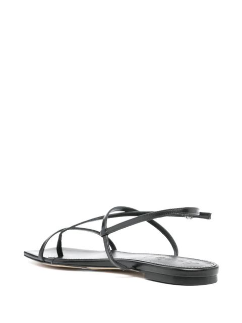 Aeyde Ella flat sandals - Black