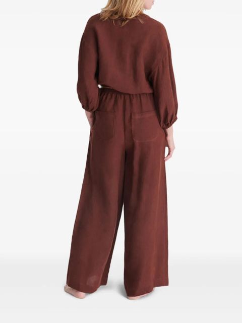 ERES Select wide-leg trousers - Brown