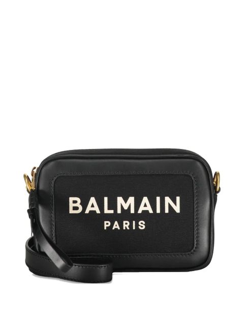 Balmain logo shoulder bag - Black