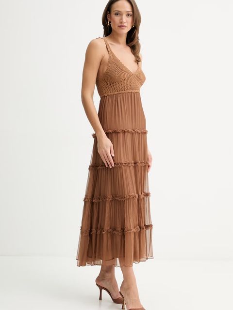 Ermanno Firenze sukienka jedwabna - zdjęcie produktu nr 2