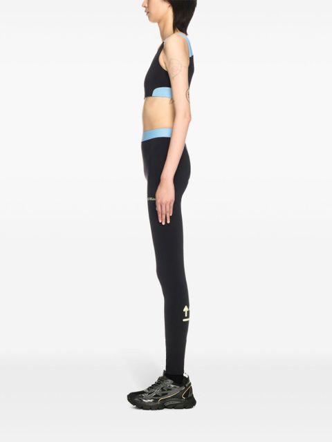 Off-White colour-block sports bra - Black