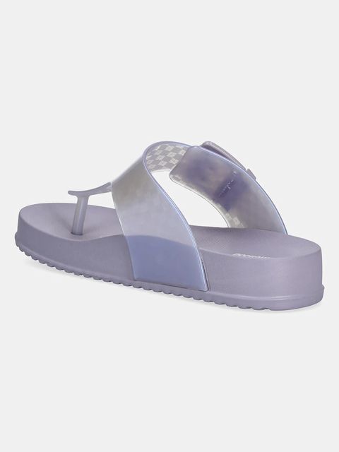 Melissa japonki MELISSA COZY FLIP FLOP AD damskie kolor fioletowy na płaskim obcasie M 35933.BC915