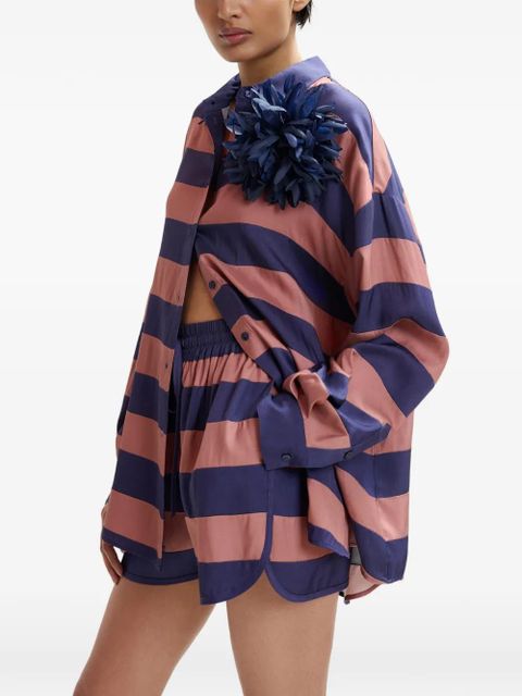 Essentiel Antwerp striped-pattern shirt - Blue