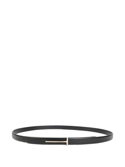 TOM FORD T-bar leather belt - Black - zdjęcie produktu nr 1