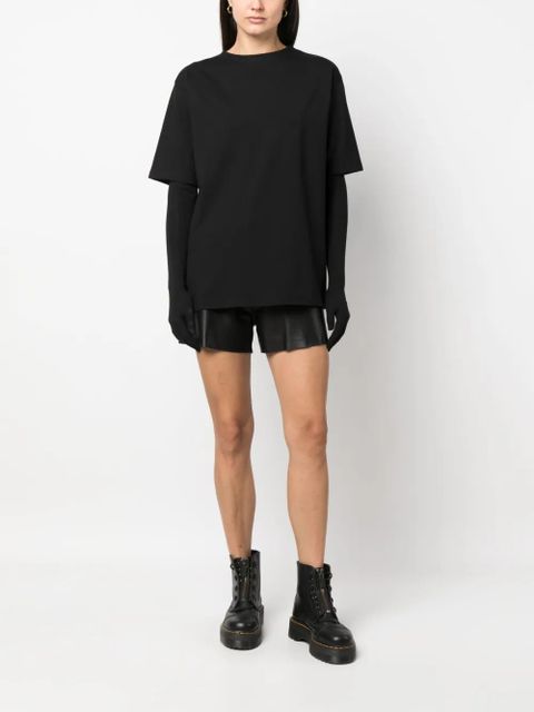 MANURÍ glove-sleeve T-shirt - Black - zdjęcie produktu nr 2