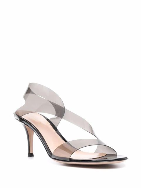 Gianvito Rossi Metropolis 70mm transparent sandals - Grey