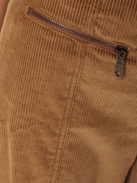 ETRO zip corduroy trousers - Brown