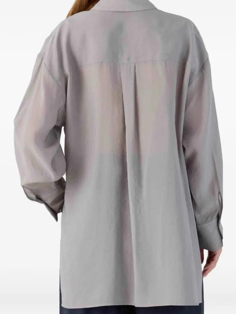 Eleh tie-fastening shirt - Grey - zdjęcie produktu nr 2