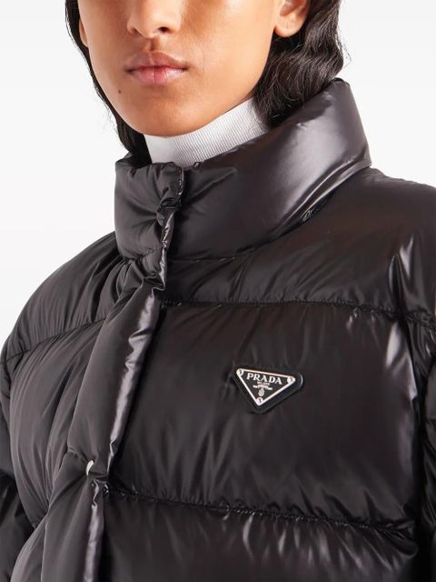 Prada Re-Nylon convertible down jacket - Black
