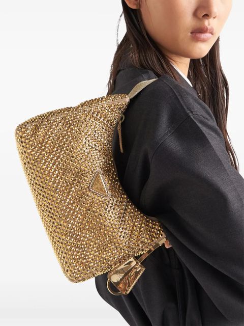 Prada Re-Edition crystal-embellished mini bag - Gold