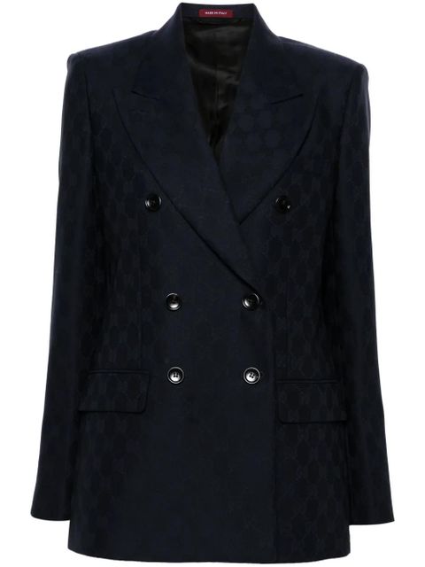 Gucci GG wool blazer - Blue - zdjęcie produktu nr 1