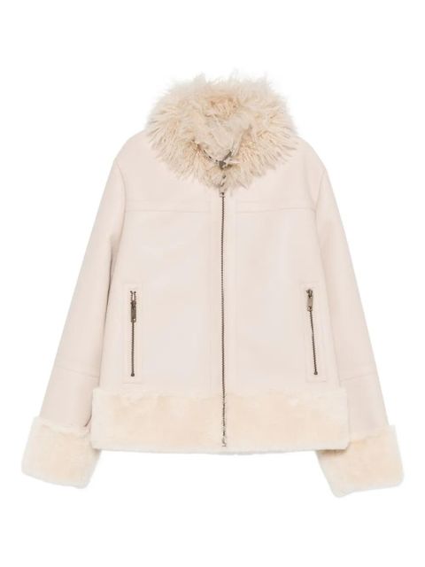 TWINSET trimmed zip-front jacket - Neutrals - zdjęcie produktu nr 1