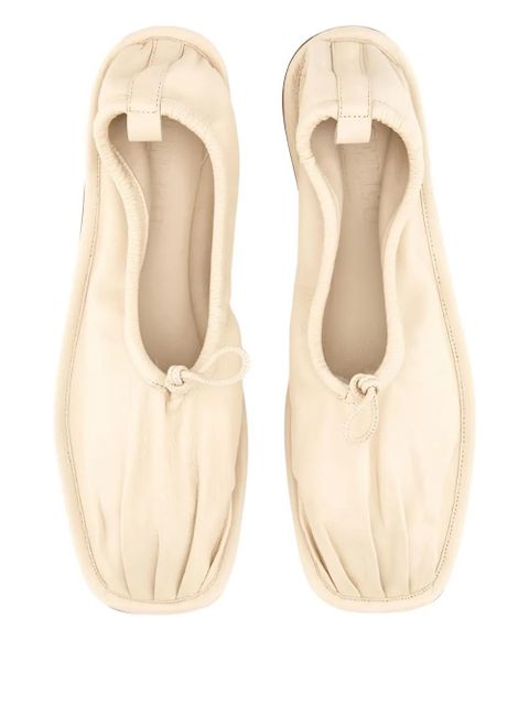 Hereu Puntera gathered ballet flats - Neutrals