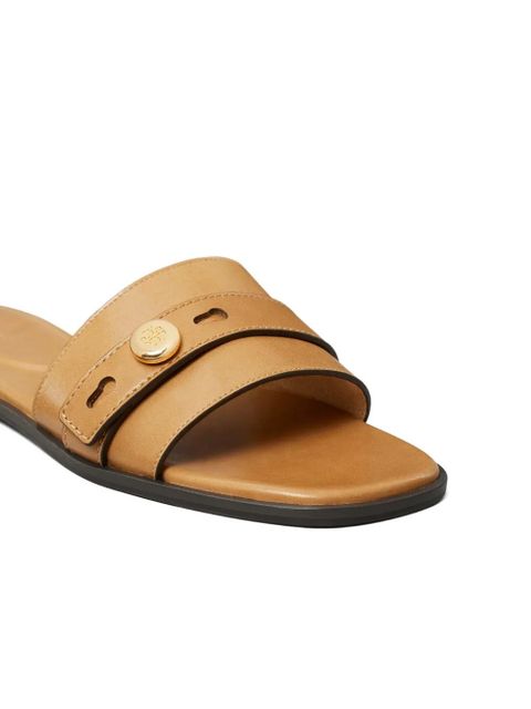 Tory Burch Romy button strap slide - Neutrals