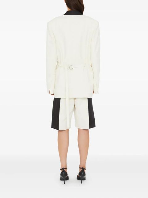 Christopher Esber contrast-lapel tuxedo blazer - White