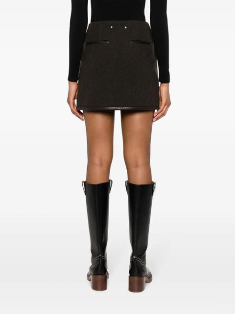 Golden Goose high-waisted virgin-wool skirt - Brown - zdjęcie produktu nr 2