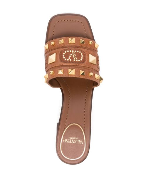 Valentino Garavani 60mm VLogo Signature sandals - Brown