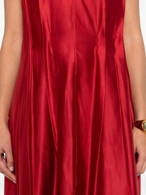 KHAITE Syd V-neck dress - Red