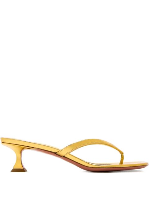 Amina Muaddi 45mm Juliette sandals - Yellow - zdjęcie produktu nr 1