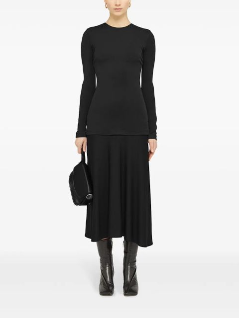 Jil Sander layered-design midi dress - Black