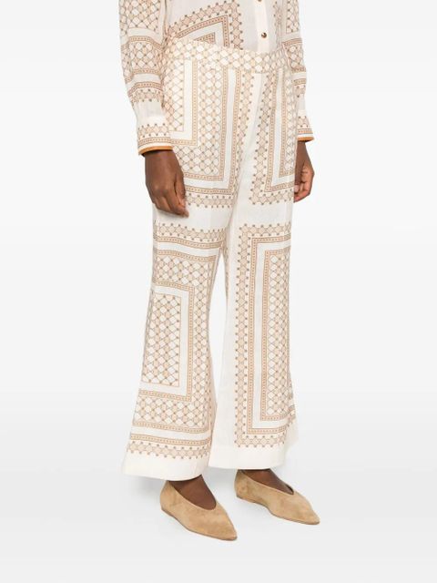 ZIMMERMANN geometric-print flared trousers - Neutrals - zdjęcie produktu nr 2