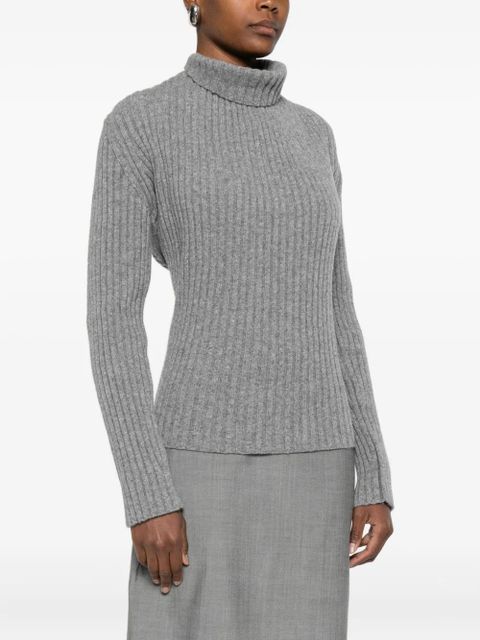 Victoria Beckham ribbed roll-neck sweater - Grey - zdjęcie produktu nr 2