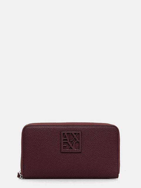 Armani Exchange portfel damski kolor bordowy XW000361 AF11902 - zdjęcie produktu nr 1