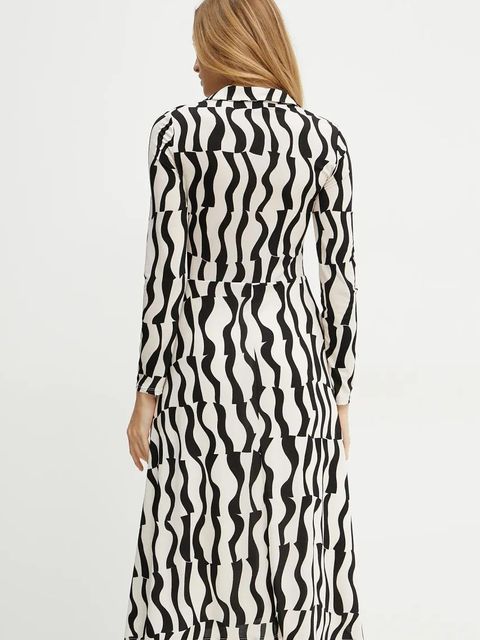 Morgan sukienka RVAGUE kolor czarny midi rozkloszowana RVAGUE - zdjęcie produktu nr 2