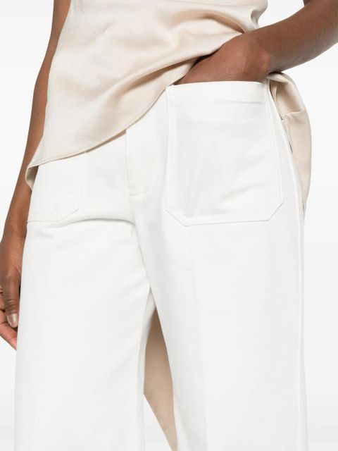 Victoria Beckham patch-pocket jeans - White