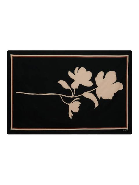 Johanna Ortiz Magnolia Silhouette silk shawl - Black - zdjęcie produktu nr 2