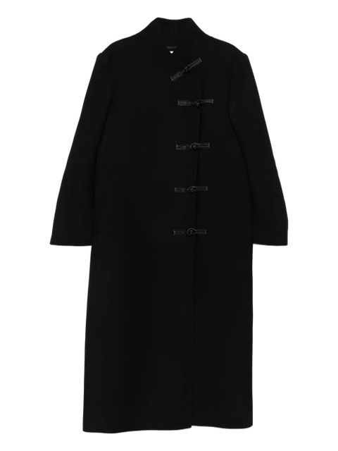 Róhe band-collar toggle coat - Black - zdjęcie produktu nr 1