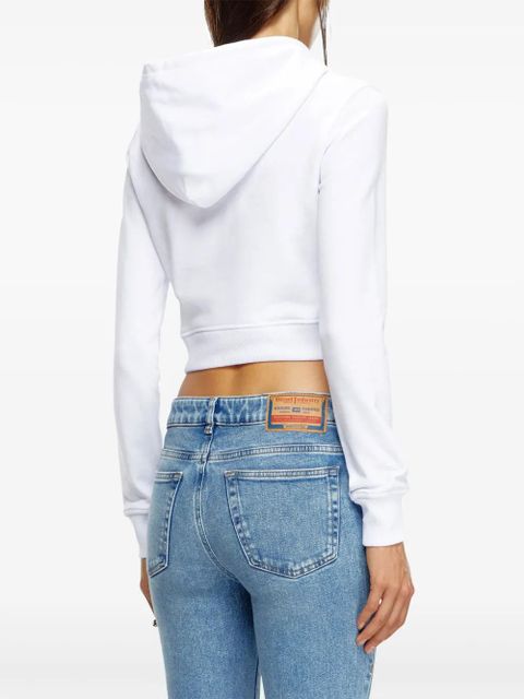Diesel F-Slimmy logo-plaque hoodie - White - zdjęcie produktu nr 2